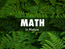 Teaching math in the context of nature, Math Classes, One Community