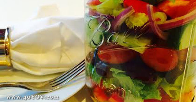 Greek Salad in a Jar Recipe, Greek Recipes, Salad Recipes, One Community