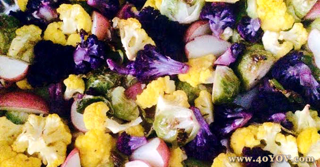 Vegan Dinner Recipes, Rainbow Roasted Veggies, One Community